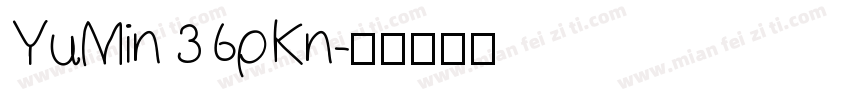 YuMin 36pKn字体转换